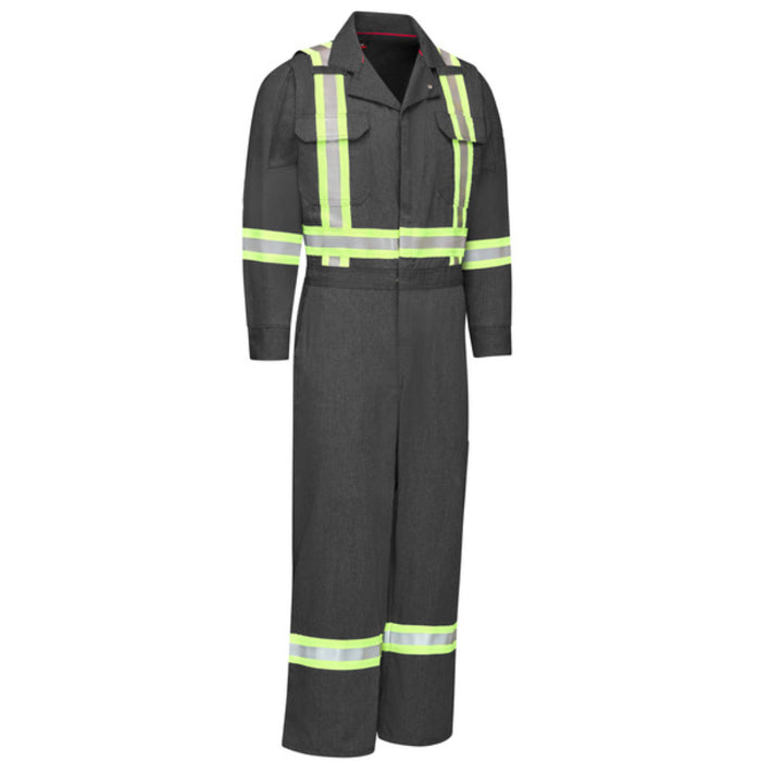 Bulwark® iQ Series® Men's Mobility FR Coverall with Reflective Trim - QC6X