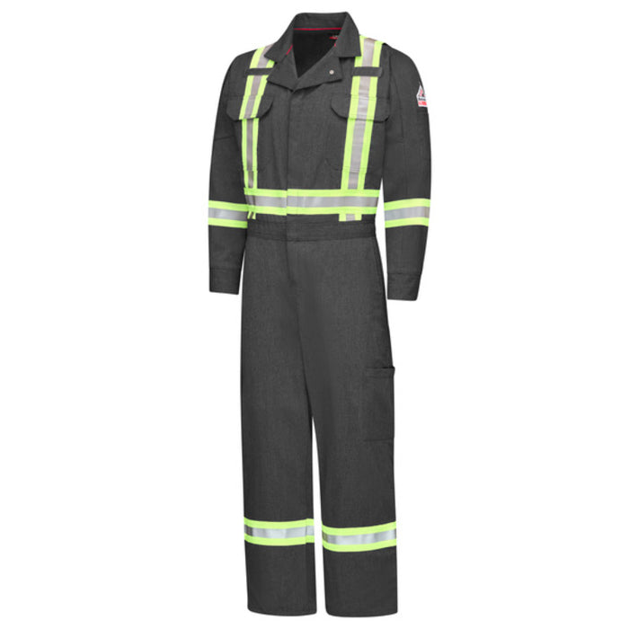 Bulwark® iQ Series® Men's Mobility FR Coverall with Reflective Trim - QC6X