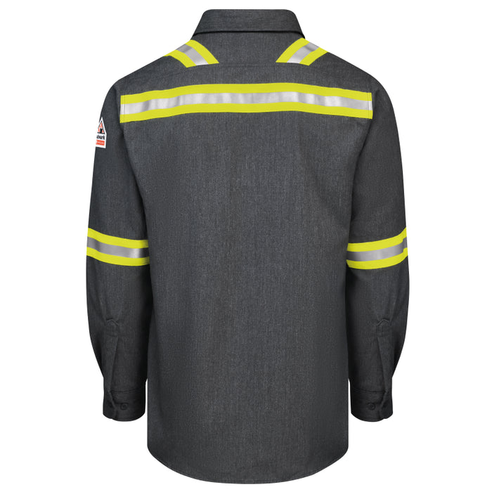 Bulwark® iQ Series FR Enhanced Visibility Comfort Woven Lightweight Shirt - QS50-EHV