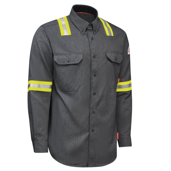 Bulwark® iQ Series FR Enhanced Visibility Comfort Woven Lightweight Shirt - QS50-EHV