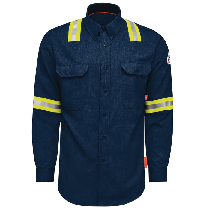 Bulwark® iQ Series FR Enhanced Visibility Comfort Woven Lightweight Shirt - QS50-EHV
