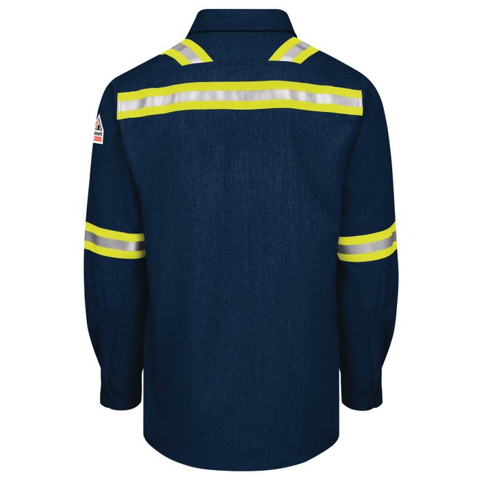 Bulwark® iQ Series FR Enhanced Visibility Comfort Woven Lightweight Shirt - QS50-EHV