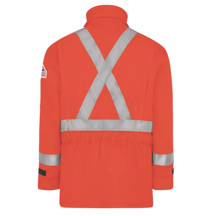 Bulwark® Men's Hi Vis FR Insulated Deluxe Parka Jacket CAT 3 - JLPS