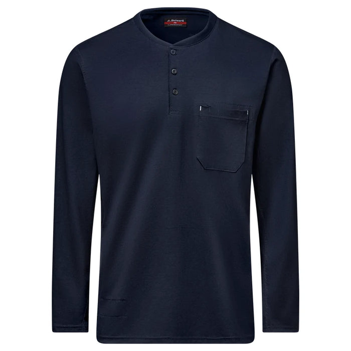 Bulwark® Men's Flame Resistant Flex Knit Industrial Henley CAT 2 -  STL6