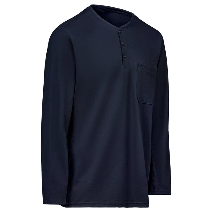 Bulwark® Men's Flame Resistant Flex Knit Industrial Henley CAT 2 -  STL6