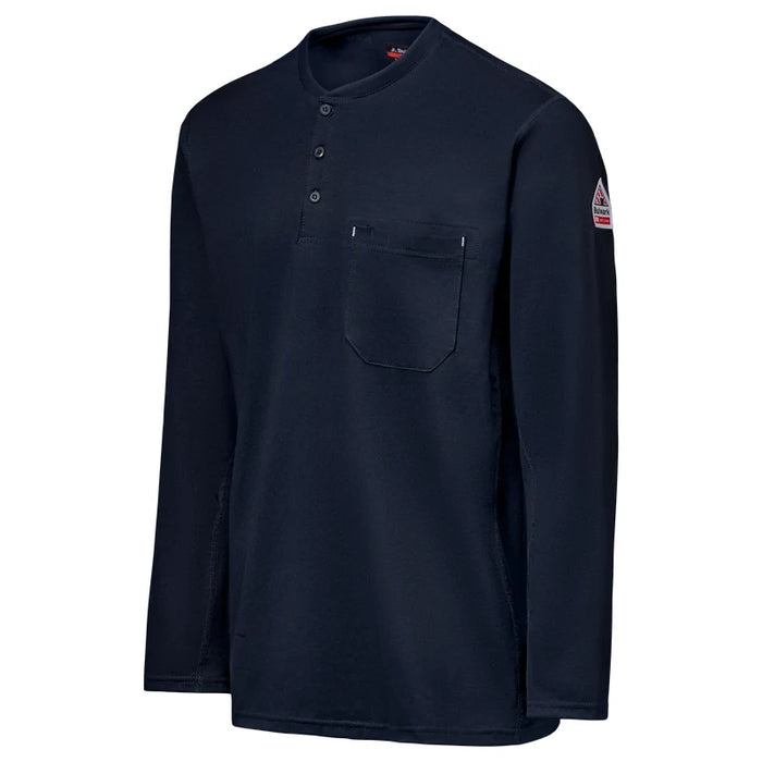 Bulwark® Men's Flame Resistant Flex Knit Industrial Henley CAT 2 -  STL6