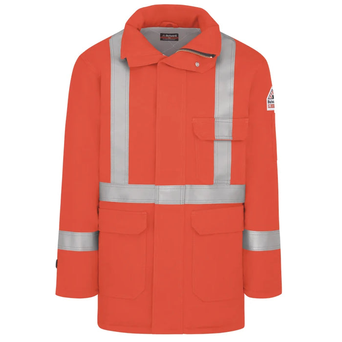 Bulwark® Men's Hi Vis FR Insulated Deluxe Parka Jacket CAT 3 - JLPS