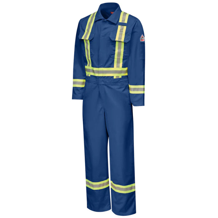 Bulwark® Men's Midweight FR Premium Coverall with Reflective Trim - CLBC