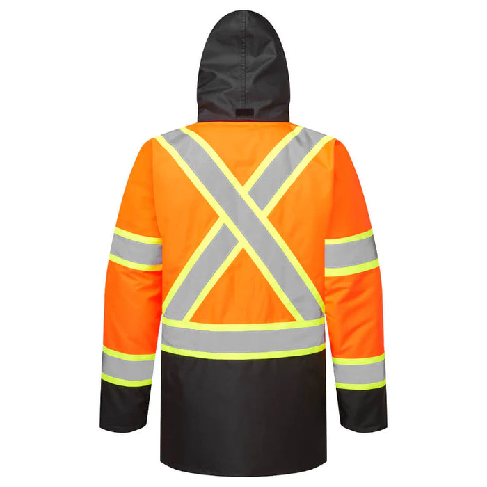 Portwest® Hi-Vis X Back Contrast Winter Traffic Jacket - ANSI Class 3 - CA369