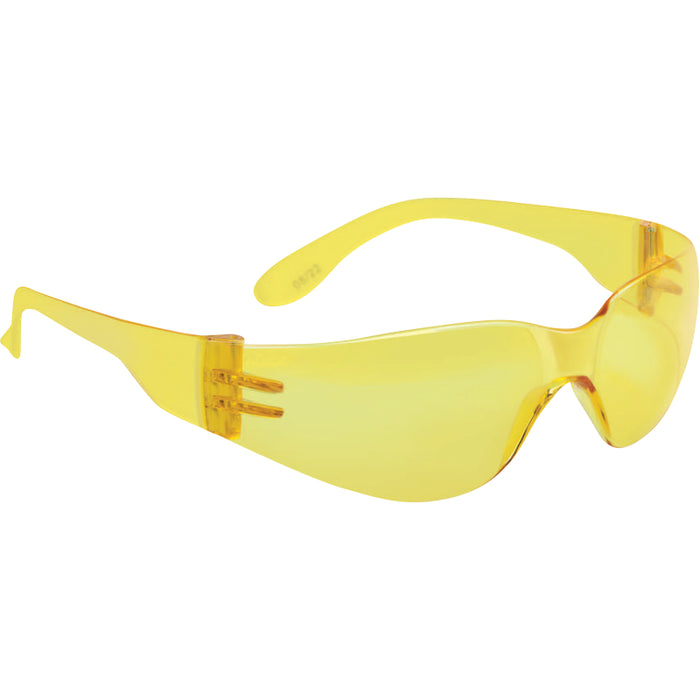 Delta Plus® BRAVA Ultra Lightweight Safety Glasses with Anti-scratch Lens - Amber - WELBRAVAJA