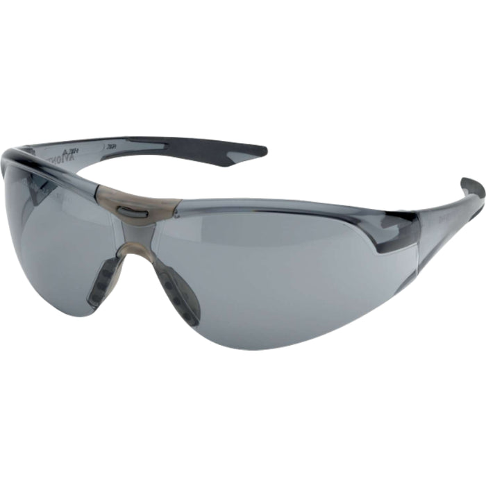 Delta Plus® Avion Grey Lens Safety Glasses - Black Temple - WELSG18GAFBLK