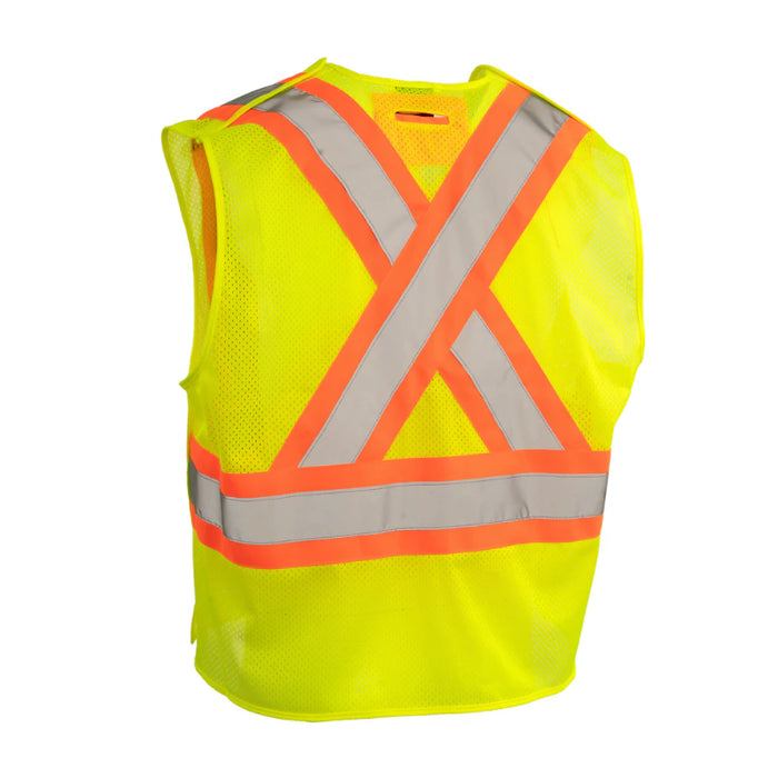 Forcefield® Hi Vis 5-Point Tear-Away Mesh Traffic Safety Vest - TV9