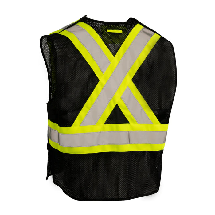 Forcefield® Hi Vis 5-Point Tear-Away Mesh Traffic Safety Vest - TV9
