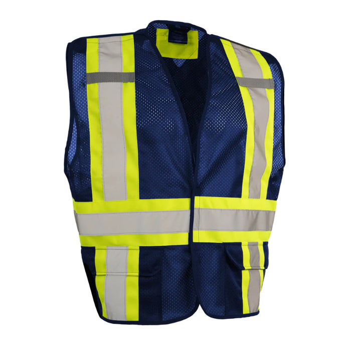 Forcefield® Hi Vis 5-Point Tear-Away Mesh Traffic Safety Vest - TV9