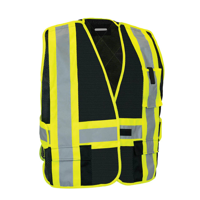 Forcefield® 5-Point Tear-away Hi Vis Mesh Traffic Safety Vest - TV3PKTA