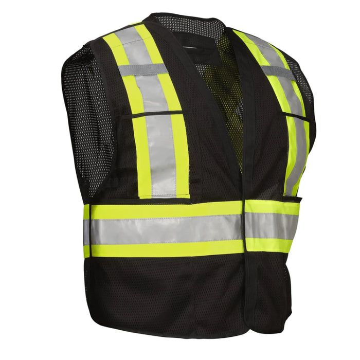 Forcefield® 5-Point Tear-away Hi Vis Mesh Traffic Safety Vest - TV5PKTA