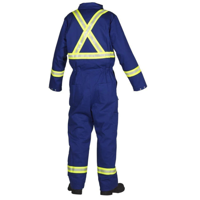 Forcefield® Blue FR Treated 100% Cotton Coverall with Reflective Tape - FRCBU