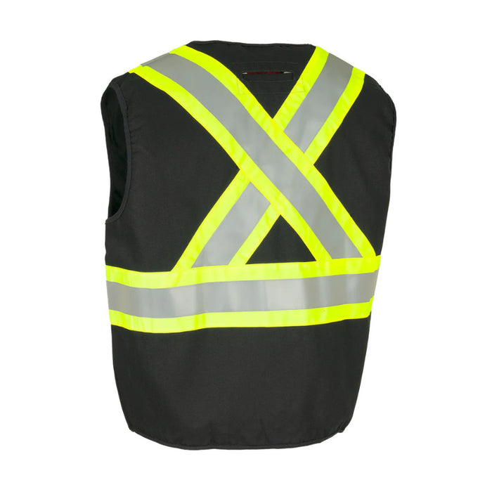 Forcefield® Fire Resistant (FR) Cotton Duck Hi Vis Safety Vest - TVFR158