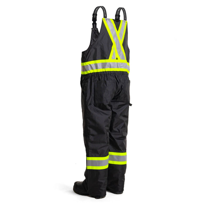 Forcefield® Hi-Vis Flame-Resistant (FR) Ripstop Heavy Weight Lined Bib Pants - FR835-MX-BK