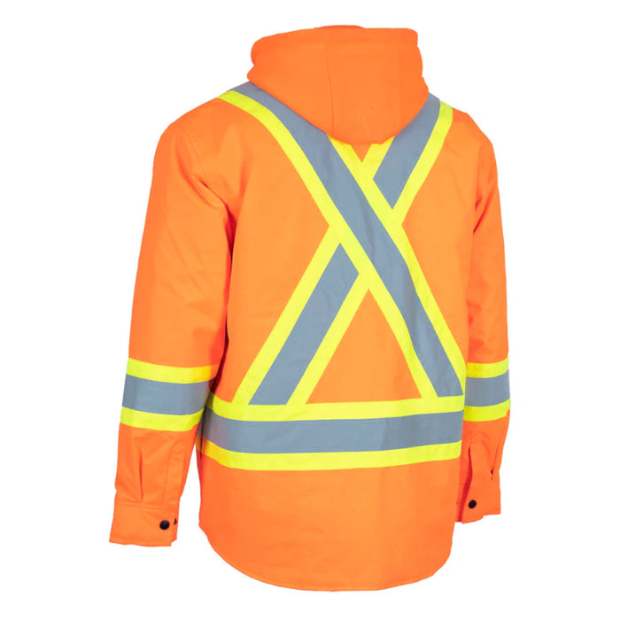 Forcefield® Hi-Vis Hoodie Shacket With Detachable Hood - EP34