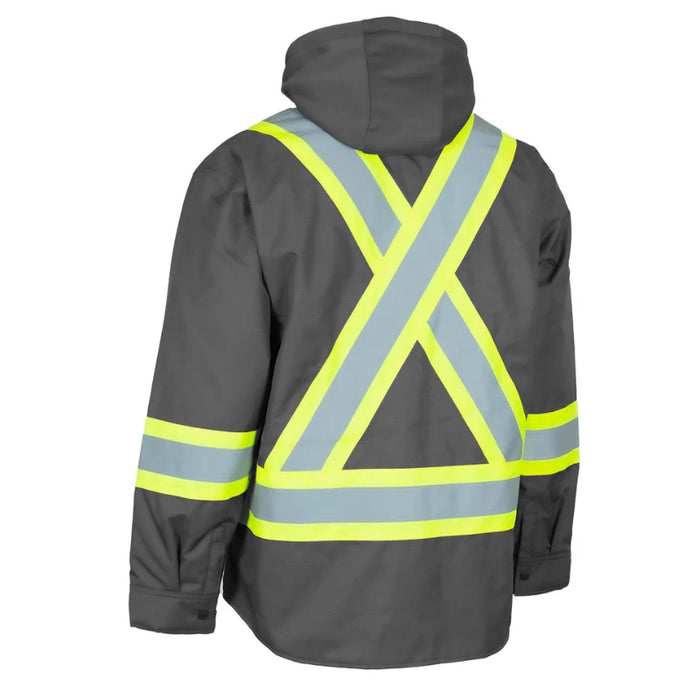 Forcefield® Hi-Vis Hoodie Shacket With Detachable Hood - EP34