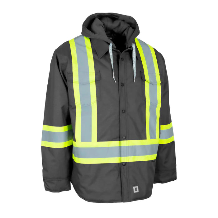 Forcefield® Hi-Vis Hoodie Shacket With Detachable Hood - EP34