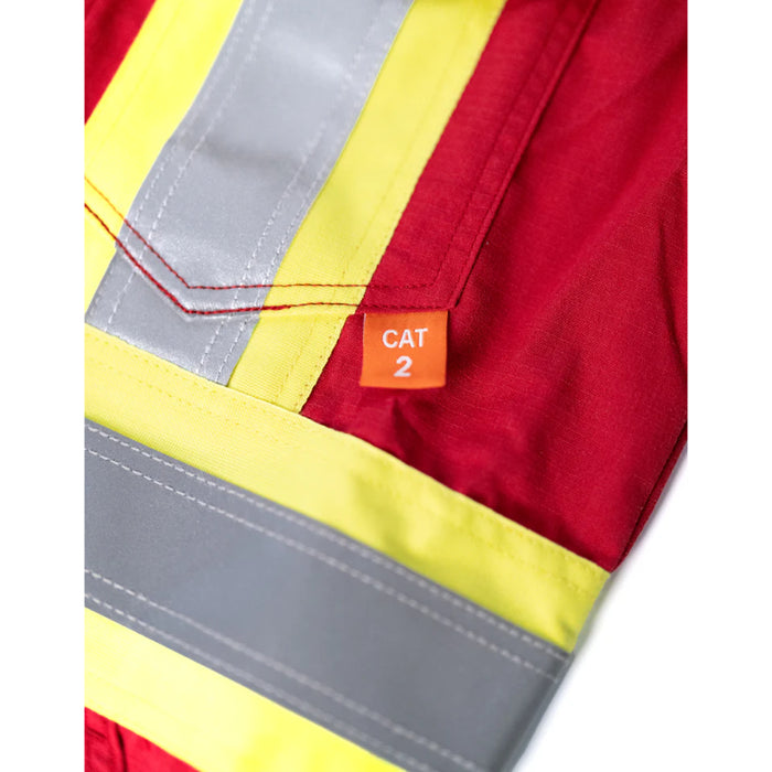 Forcefield® Hi Vis Inherent Red FR Reflective Coverall - FRICRD-YSY