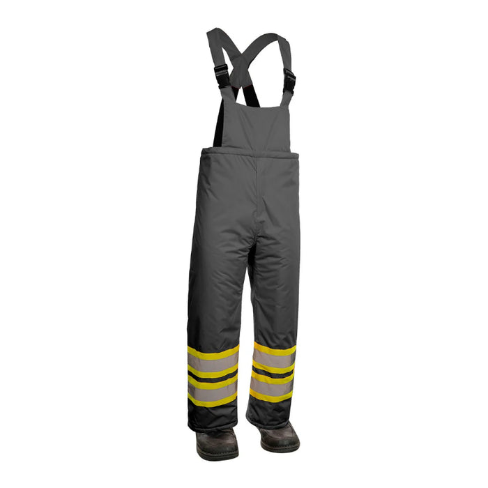Forcefield® Hi Vis Insulated Miner Safety  Bib Pants - EN435R
