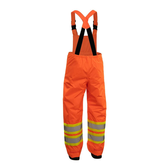 Forcefield® Hi Vis Insulated Miner Safety  Bib Pants - EN435R