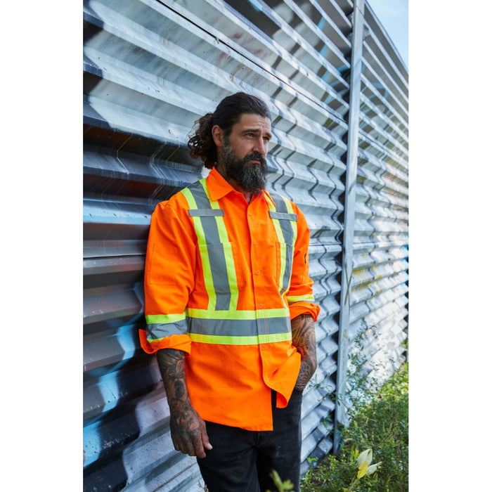 Forcefield® Hi Vis Ripstop Safety Work Shirt - 75100