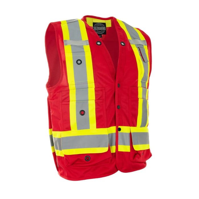 Forcefield® Hi Vis Safety Surveyor's Vest - TVSURV168