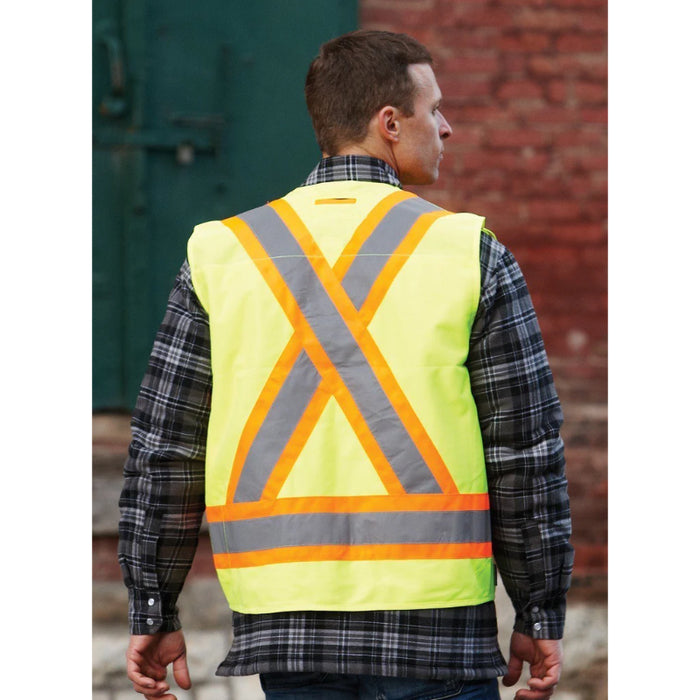 Forcefield® Hi Vis Safety Surveyor's Vest - TVSURV168