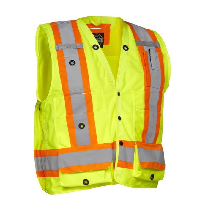 Forcefield® Hi Vis Safety Surveyor's Vest - TVSURV168