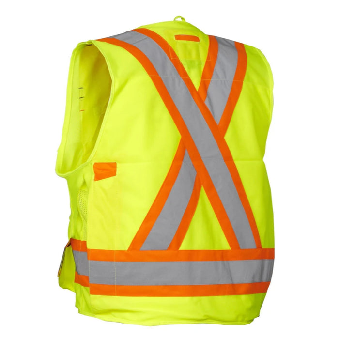 Forcefield® Hi Vis Safety Surveyor's Vest - TVSURV168