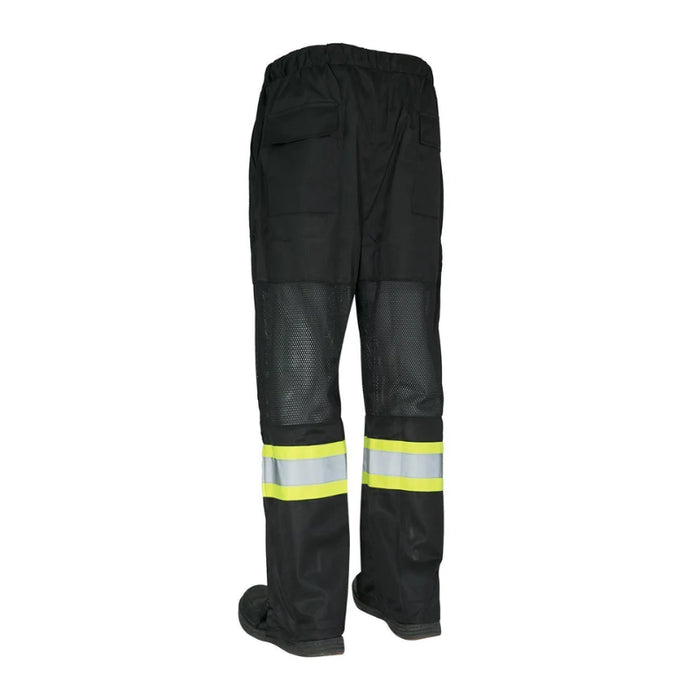 Forcefield® Hi Vis Safety Tricot Traffic Pants with Vented Legs and Elastic Waist - HVTPMLY