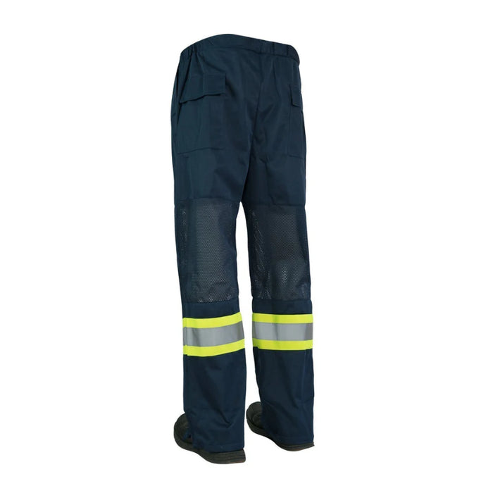 Forcefield® Hi Vis Safety Tricot Traffic Pants with Vented Legs and Elastic Waist - HVTPMLY