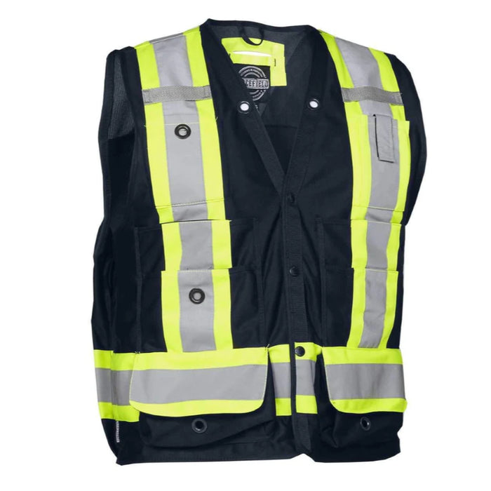 Forcefield® Hi Vis Safety Surveyor's Vest - TVSURV168
