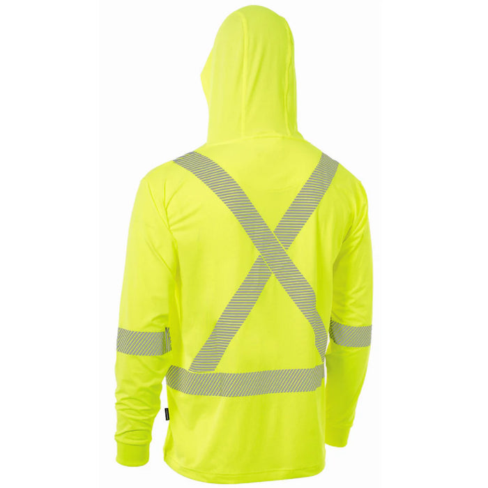 Forcefield® Hooded Long Sleeve Ultrasoft Technical Safety Tee Shirt - SPXCSA