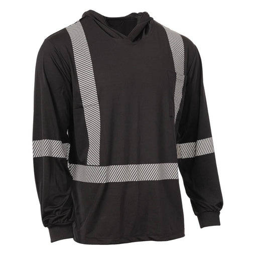 Forcefield® Hooded Long Sleeve Ultrasoft Technical Safety Tee Shirt - SPXCSA