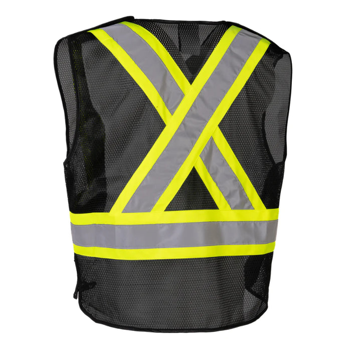 Forcefield® Hi Vis Lightweight Polyester Mesh Safety Vest with 5-Point Tear-Away - TV7