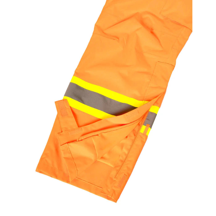 Forcefield® Orange "Torngat" Premium Ripstop 2-In-1 Hi-Vis Safety Suspender Bib Pants - EN235RAOR-TG
