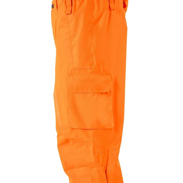 Forcefield® Orange "Torngat" Premium Ripstop 2-In-1 Hi-Vis Safety Suspender Bib Pants - EN235RAOR-TG