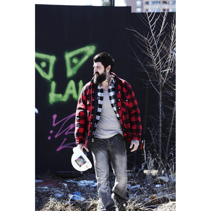 Forcefield® Red Buffalo Plaid Quilt-Lined Flannel Shirt Jacket - LC53QF-BP