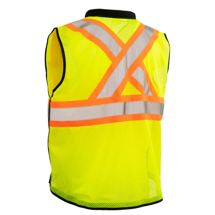 Forcefield® Zip-Up Hi Vis Traffic Safety Vest - TV188YY