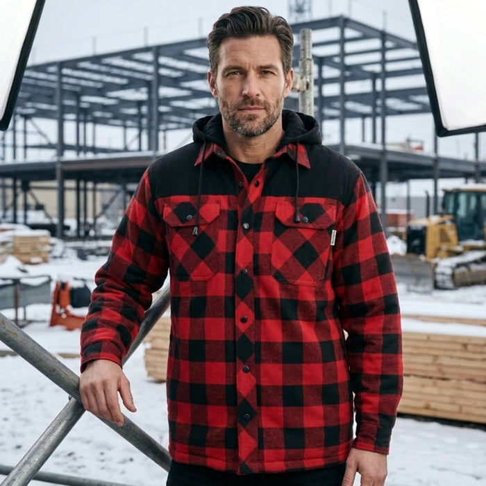 Gatts Workwear® Flannel Lined Hooded Work Shirt - 630-T DCF