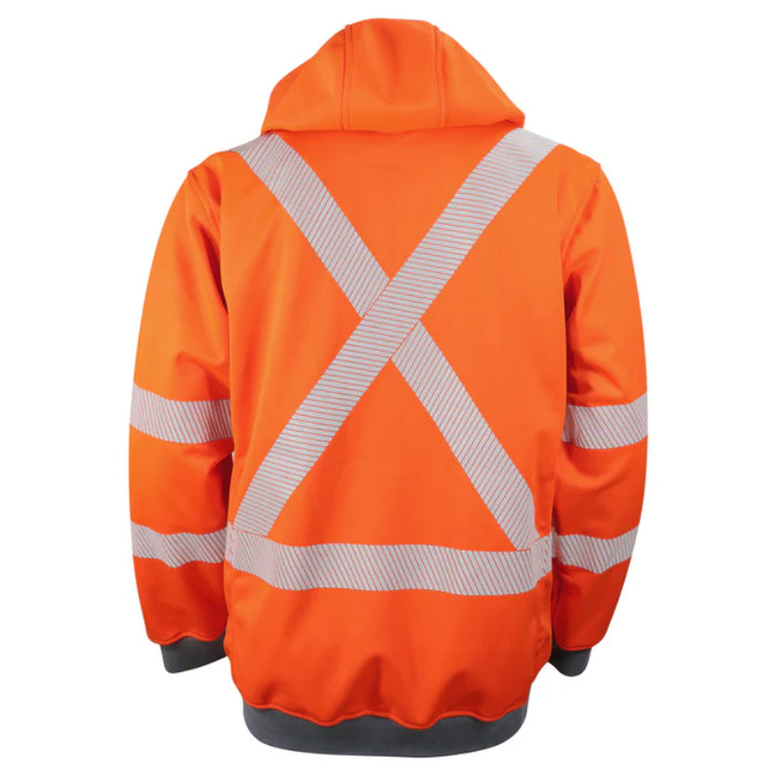 Gatts Workwear® Hi-Vis Water Resistant Super Hoodie - Orange - SHOODX2