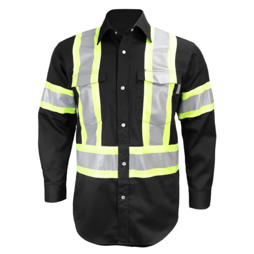 Gatts Workwear® Hi-Visibility Long Sleeve Safety Shirt - 625SX4