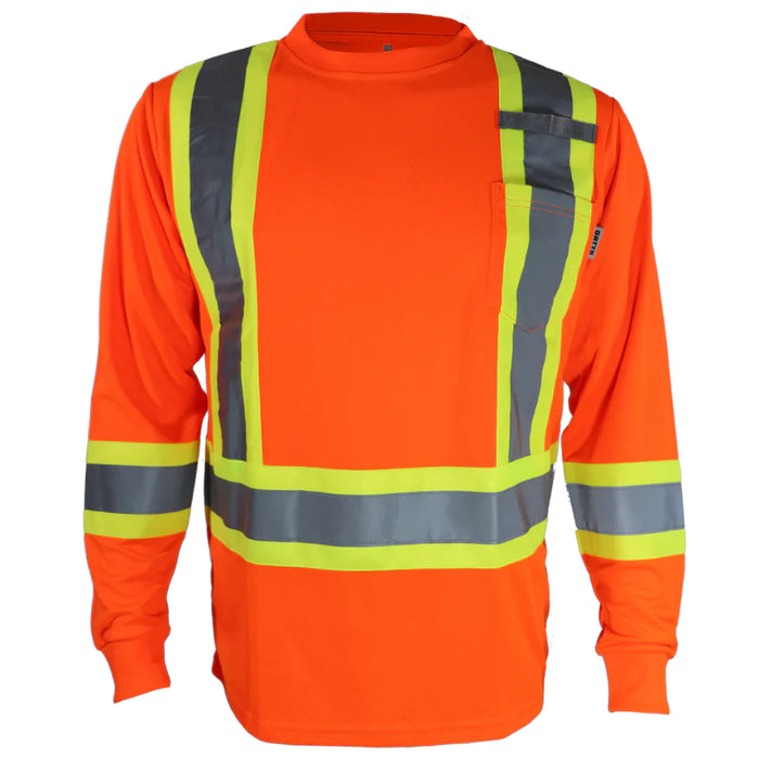 Gatts Workwear® Hi-Visibility Long Sleeve Shirt - STX4LS