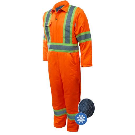Gatts Workwear® High Visibility Long Sleeve Lined Coverall - 791XD4