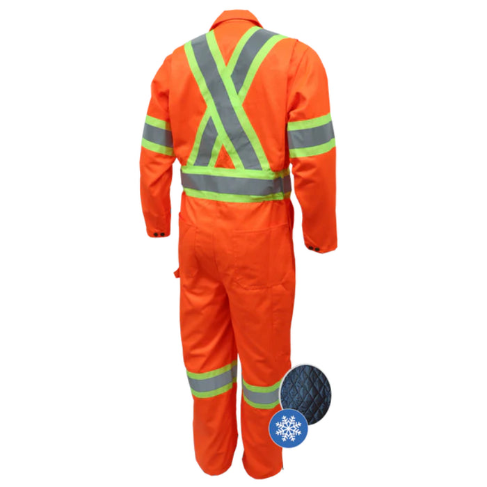 Gatts Workwear® High Visibility Long Sleeve Lined Coverall - 791XD4